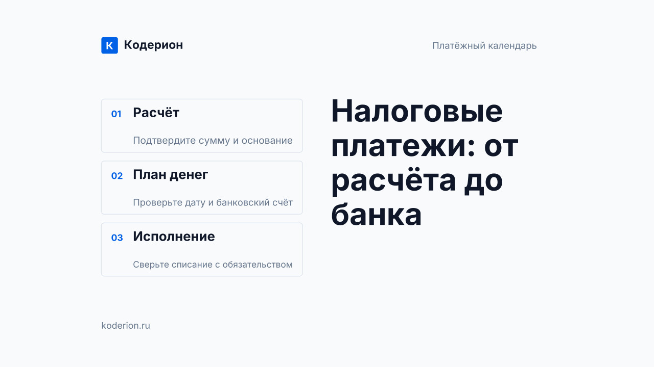 1С-Отчётность и платёжный календарь: 7 шагов