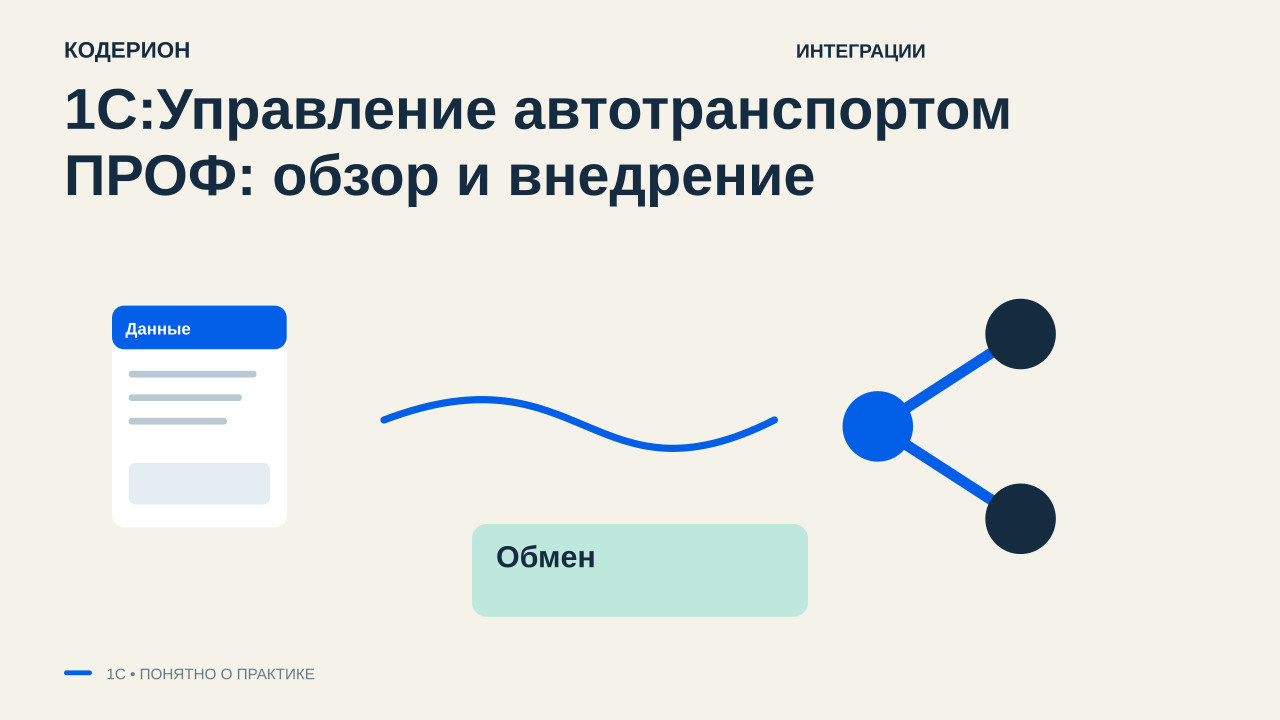 1С:Управление автотранспортом ПРОФ: обзор и внедрение