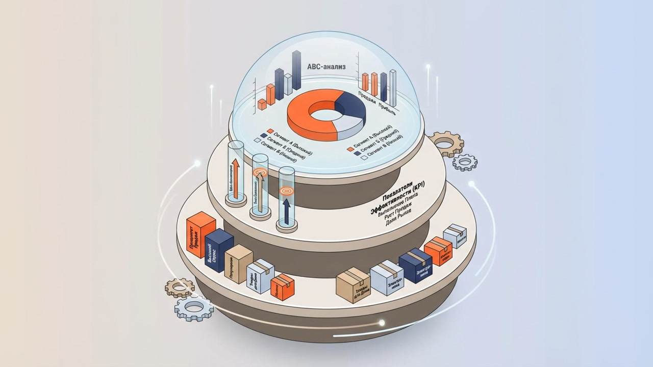 Аналитика продаж 1С:УТ 11.5: дашборды, KPI и ABC