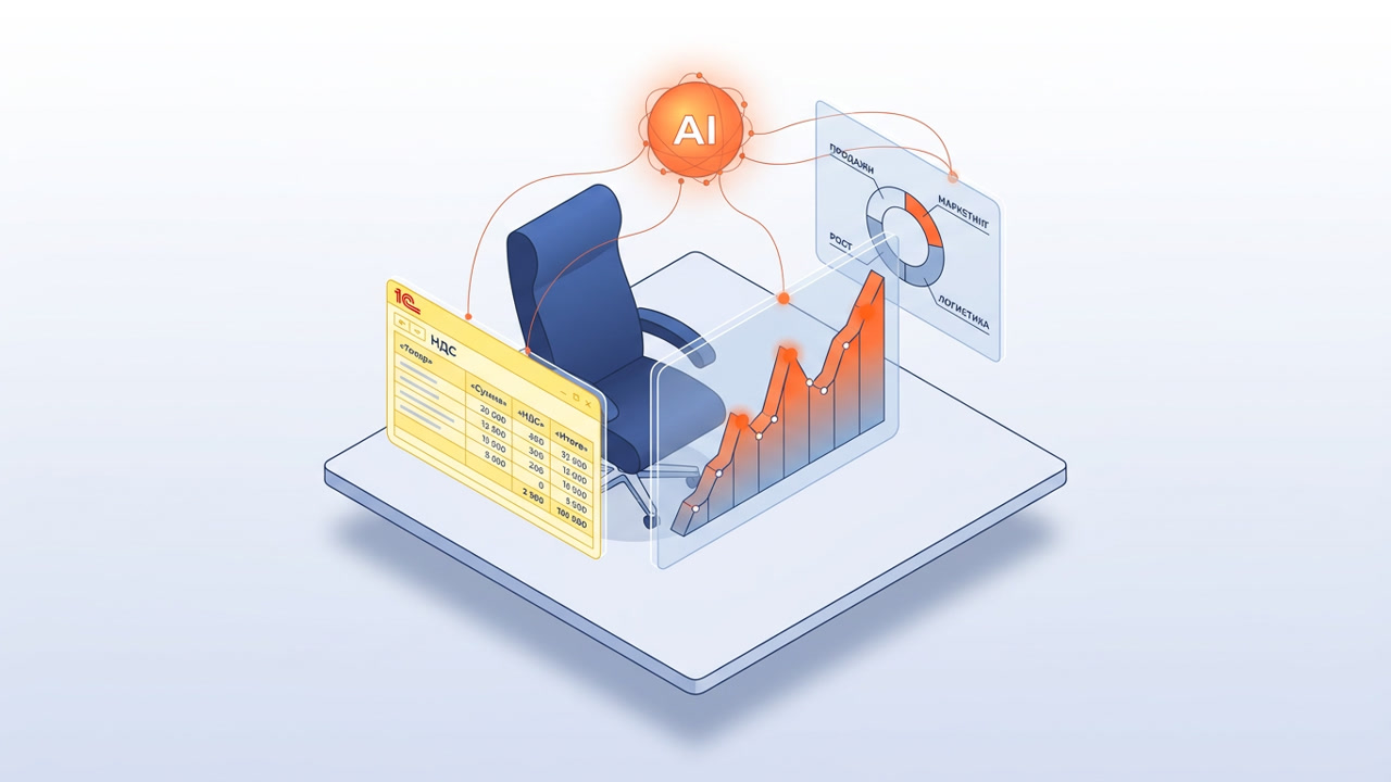Дашборды руководителя 2026: AI-аналитика НДС и BI в 1С