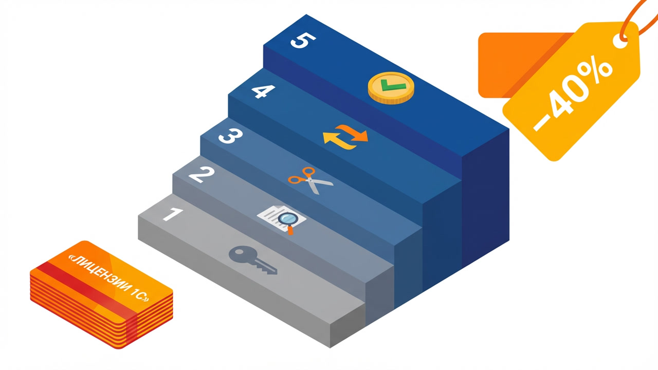Сократить расходы на лицензии 1С за 5 шагов