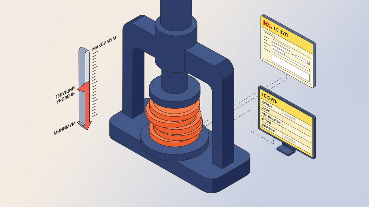 Сокращение задолженности по индексации зарплаты в 1С:ЗУП